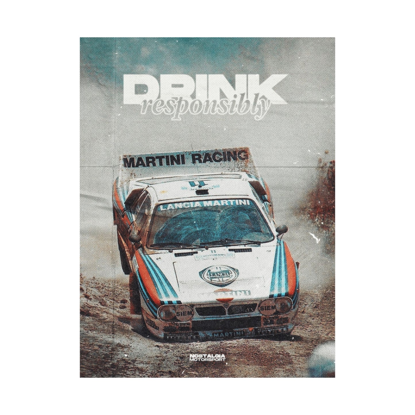 Lancia 037 Drink Responsibly Poster