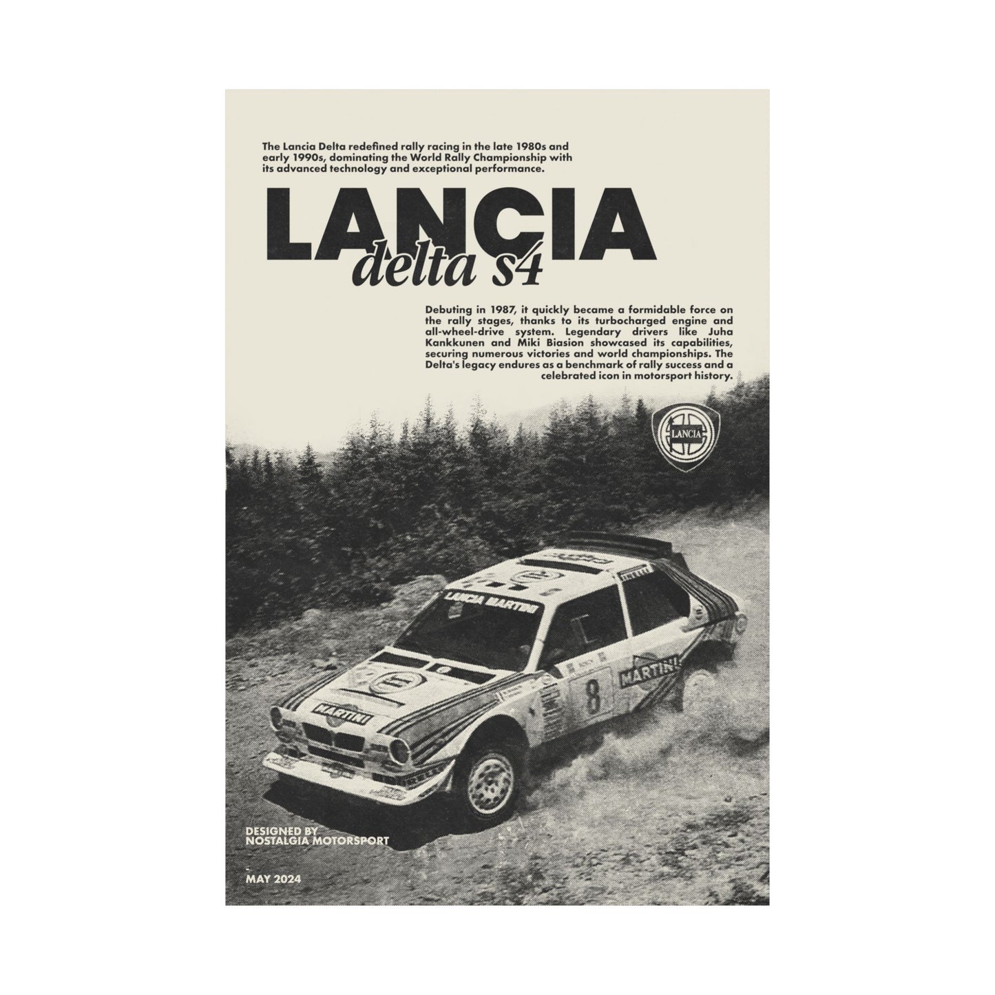 Lancia Delta S4 Poster