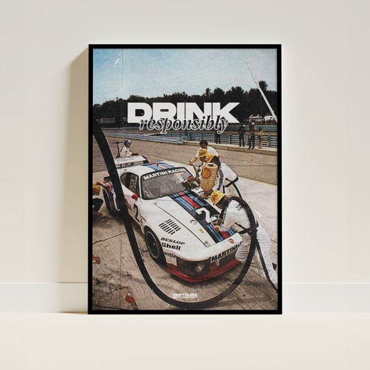 Porsche Drink Responsibly Poster