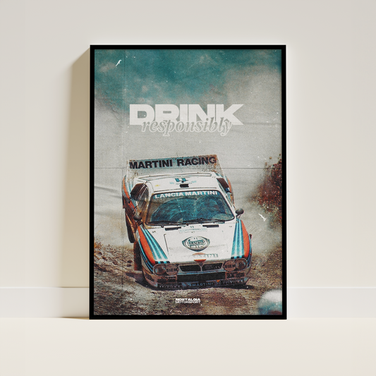 Lancia 037 Drink Responsibly Poster