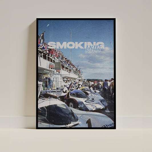 Le Mans Smoking Kills Poster